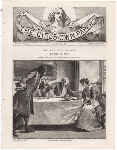 Original antique engraving from The Girl's Own Paper 1888-1890